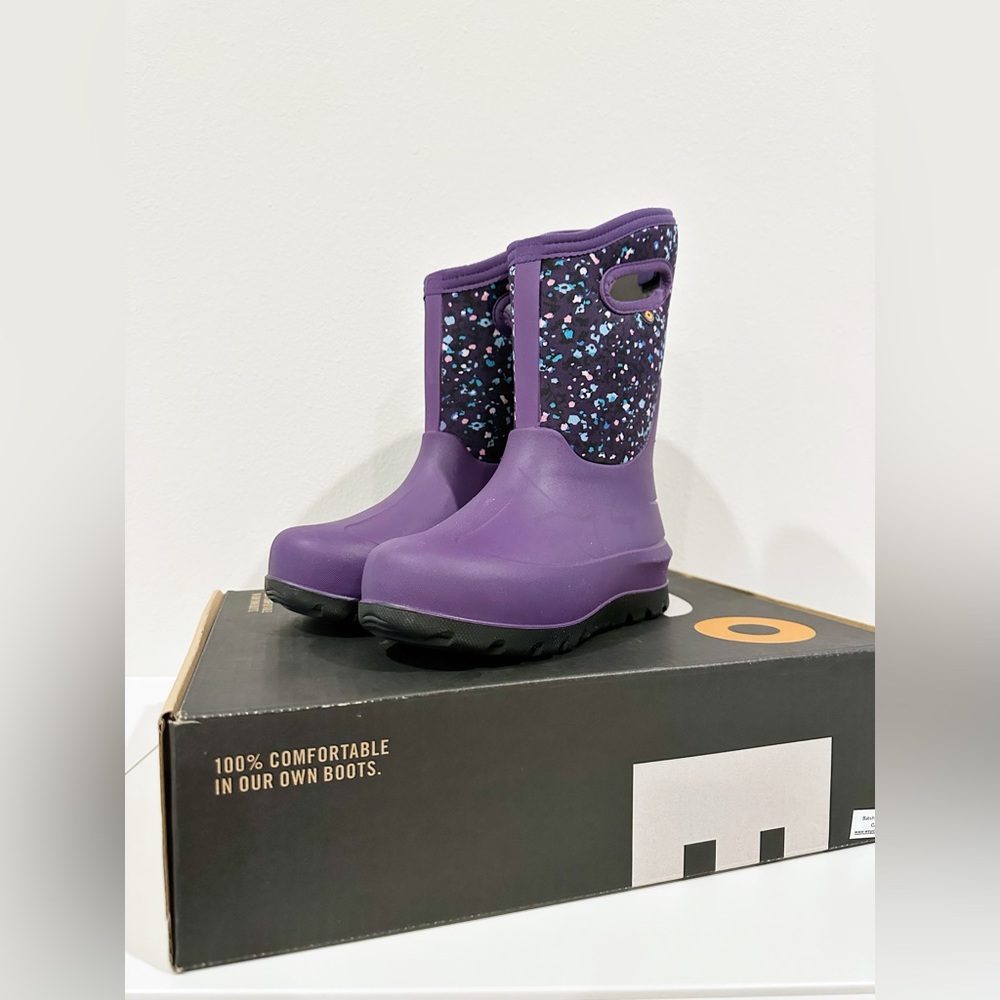 Kids’ Grasp Pull-On Insulated Waterproof Winter Rain Boot